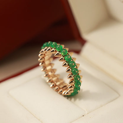[LUXE] CLASH 7.9MM AGATE CHALCEDONY RING