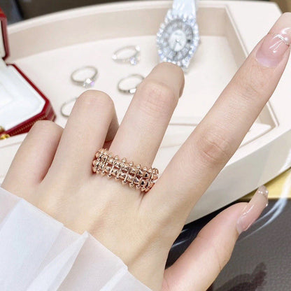 [LUXE] CLASH 9.2MM DOUBLE ROW RING