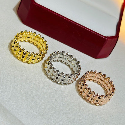 [LUXE] CLASH 9.2MM DOUBLE ROW RING