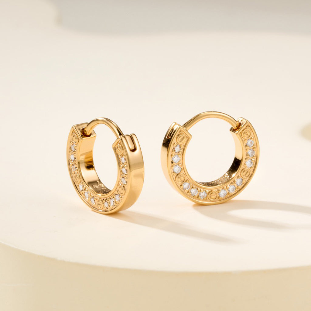 [LUXE] LOVE DIAMOND EARRINGS