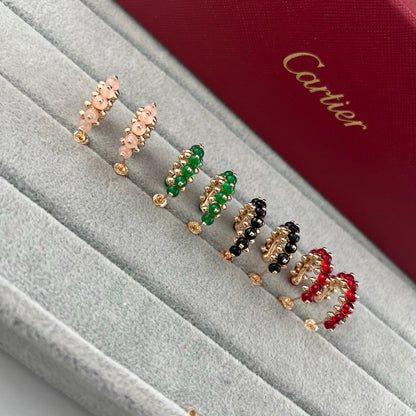 [LUXE] CLASH 7.9MM AGATE CHALCEDONY EARRINGS
