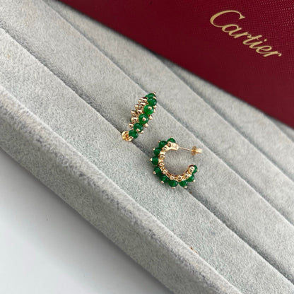[LUXE] CLASH 7.9MM AGATE CHALCEDONY EARRINGS
