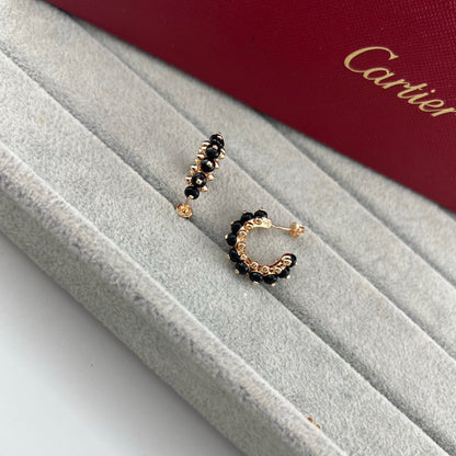 [LUXE] CLASH 7.9MM AGATE CHALCEDONY EARRINGS