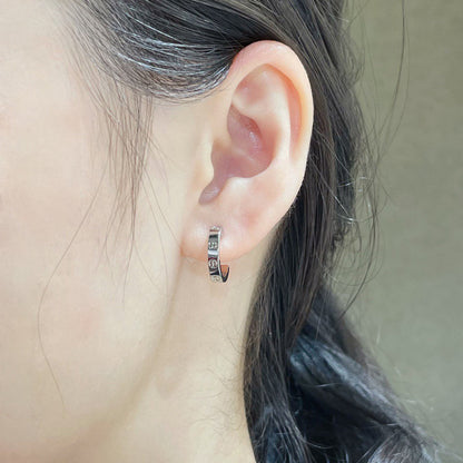 [LUXE] LOVE EARRINGS 2.65 MM NO DIAMOND SMALL
