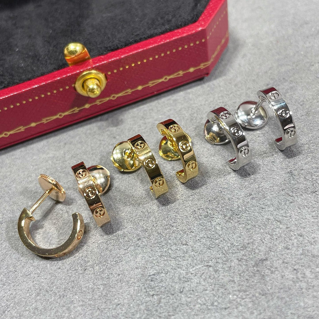 [LUXE] LOVE EARRINGS 2.65 MM NO DIAMOND SMALL