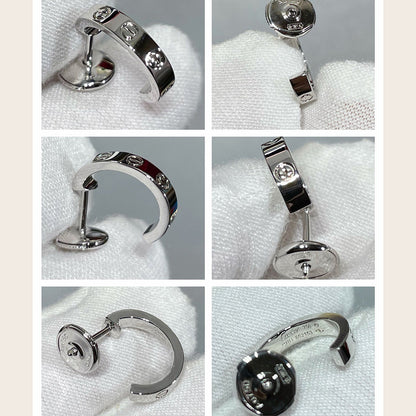 [LUXE] LOVE EARRINGS 2.65 MM NO DIAMOND SMALL