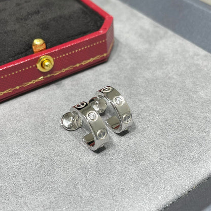 [LUXE] LOVE EARRINGS 5.7MM 2 DIAMONDS