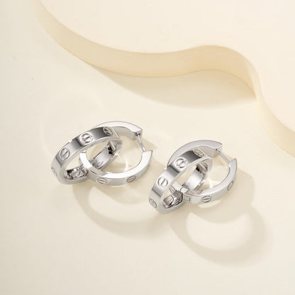 [LUXE] LOVE 3.3MM DANGLE EARRINGS