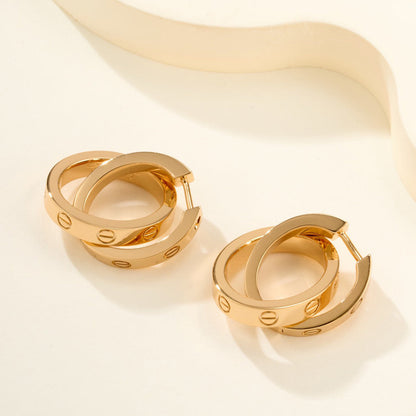 [LUXE] LOVE 3.3MM DANGLE EARRINGS