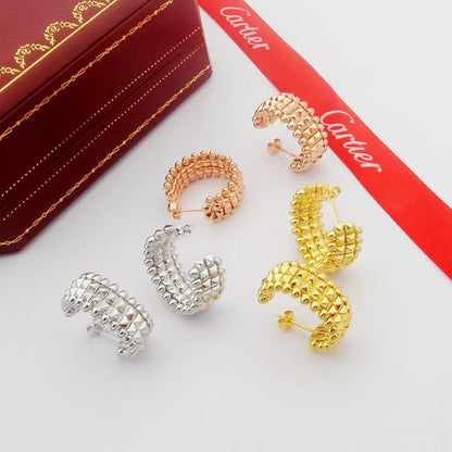 [LUXE] CLASH 9.2MM DOUBLE ROW EARRINGS