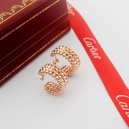[LUXE] CLASH 9.2MM DOUBLE ROW EARRINGS