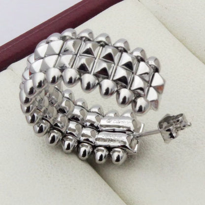 [LUXE] CLASH 9.2MM DOUBLE ROW EARRINGS