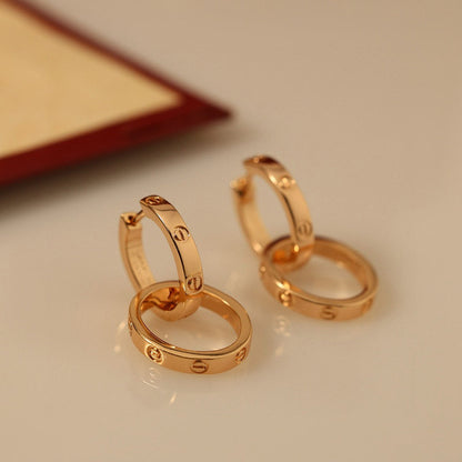 [LUXE] LOVE 3.3MM DANGLE EARRINGS