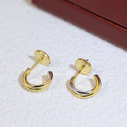 [LUXE] TRINITY ON DIAMOND MINI EARRINGS