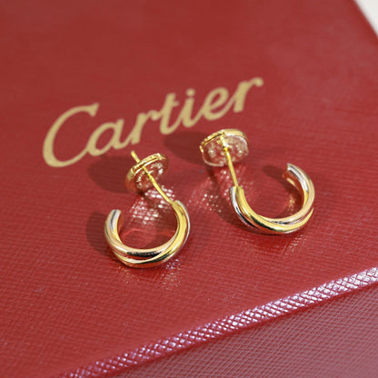 [LUXE] TRINITY ON DIAMOND MINI EARRINGS