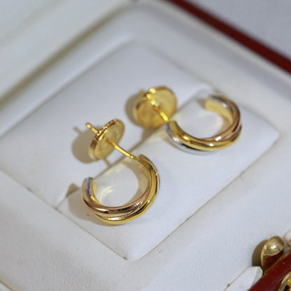 [LUXE] TRINITY ON DIAMOND MINI EARRINGS