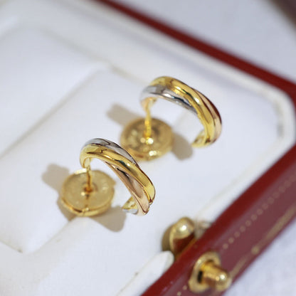 [LUXE] TRINITY ON DIAMOND MINI EARRINGS