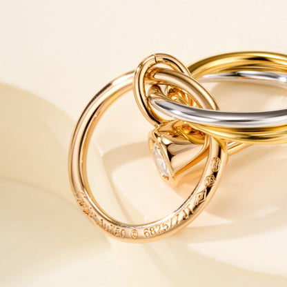 [LUXE] TRINITY ON DIAMOND  EARRINGS