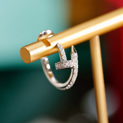[LUXE] JUSTE FULL DIAMOND SMALL EARRINGS