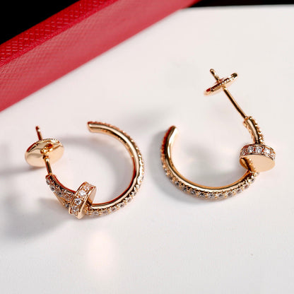 [LUXE] JUSTE FULL DIAMOND SMALL EARRINGS