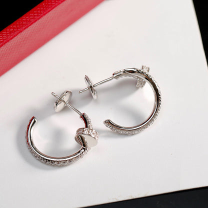 [LUXE] JUSTE FULL DIAMOND SMALL EARRINGS