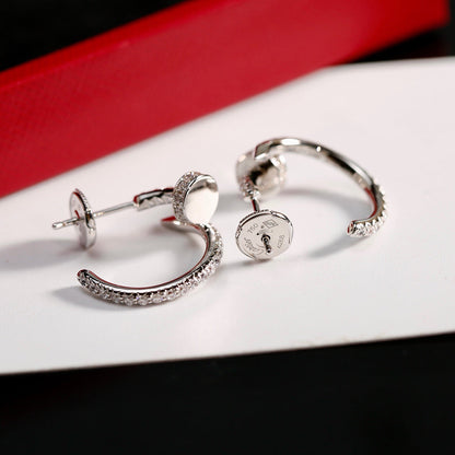 [LUXE] JUSTE FULL DIAMOND SMALL EARRINGS