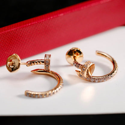 [LUXE] JUSTE FULL DIAMOND SMALL EARRINGS