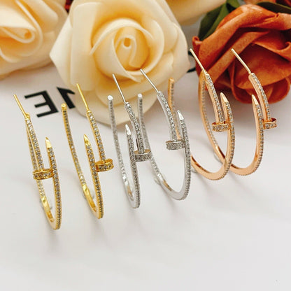 [LUXE] JUSTE FULL DIAMOND LARGE EARRINGS