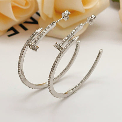 [LUXE] JUSTE FULL DIAMOND LARGE EARRINGS