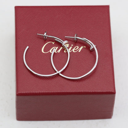 [LUXE] JUSTE HALF DIAMOND LARGE EARRINGS