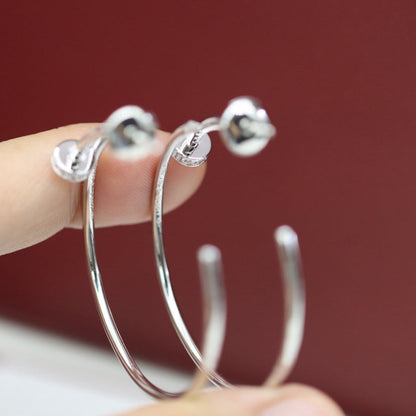 [LUXE] JUSTE HALF DIAMOND LARGE EARRINGS