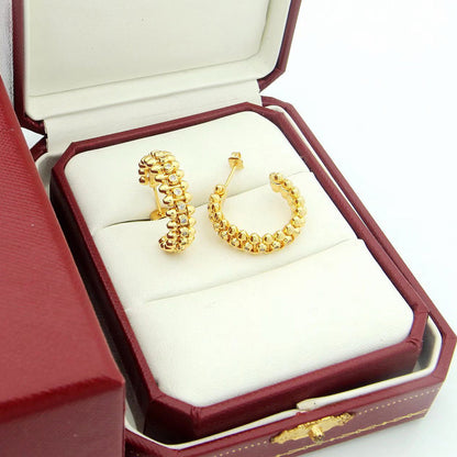 [LUXE] CLASH FULL DIAMOND MEDIUM EARRINGS