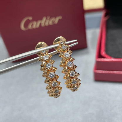 [LUXE] CLASH FULL DIAMOND MEDIUM EARRINGS