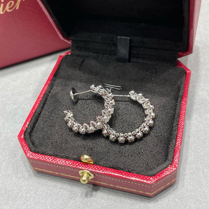 [LUXE] CLASH FULL DIAMOND MEDIUM EARRINGS