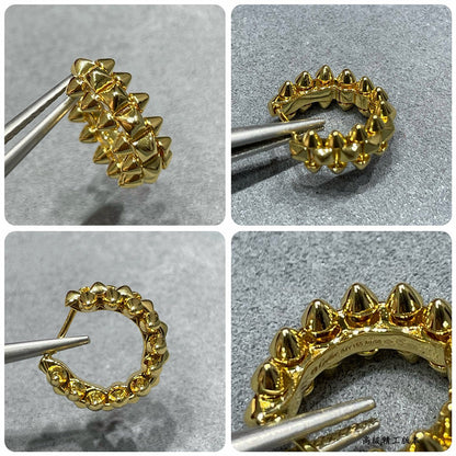 [LUXE] CLASH MINI HOOP EARRINGS