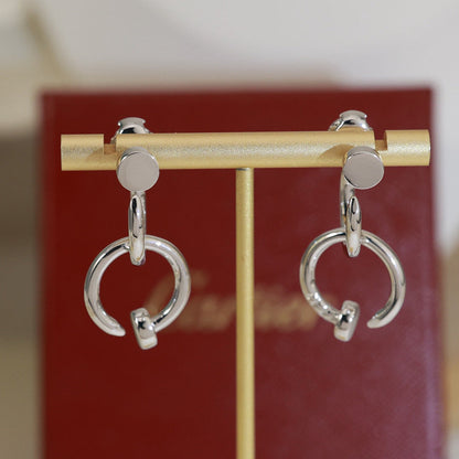 [LUXE] JUSTE NO DIAMOND DOUBLE EARRINGS