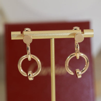 [LUXE] JUSTE NO DIAMOND DOUBLE EARRINGS