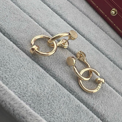 [LUXE] JUSTE NO DIAMOND DOUBLE EARRINGS