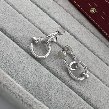 [LUXE] JUSTE NO DIAMOND DOUBLE EARRINGS