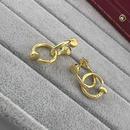 [LUXE] JUSTE NO DIAMOND DOUBLE EARRINGS