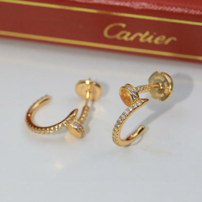 [LUXE] JUSTE FULL DIAMOND DOUBLE EARRINGS