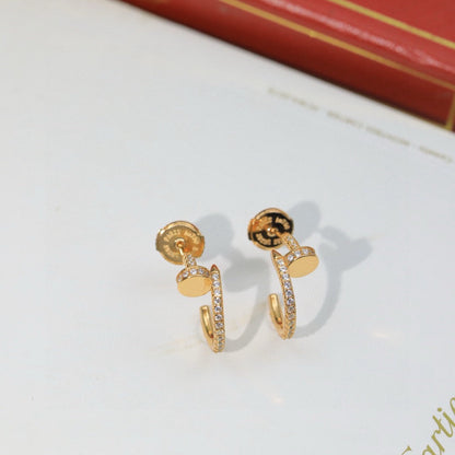 [LUXE] JUSTE FULL DIAMOND DOUBLE EARRINGS