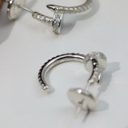 [LUXE] JUSTE FULL DIAMOND DOUBLE EARRINGS