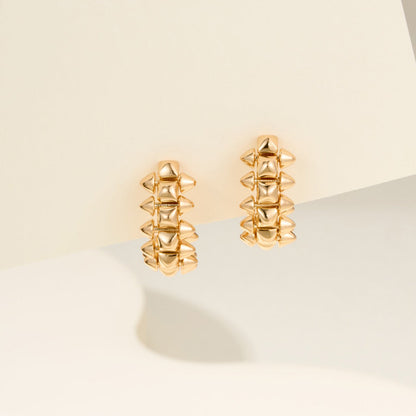[LUXE] CLASH MINI HOOP EARRINGS
