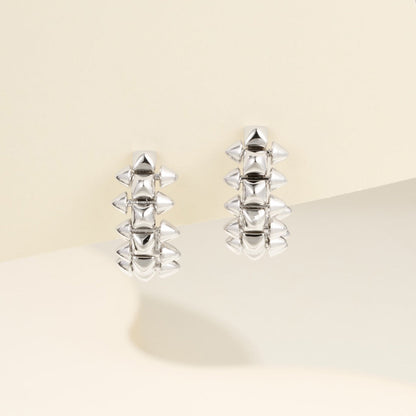 [LUXE] CLASH MINI HOOP EARRINGS