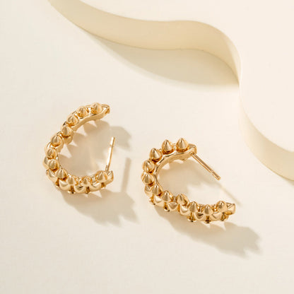 [LUXE] CLASH MINI HOOP EARRINGS