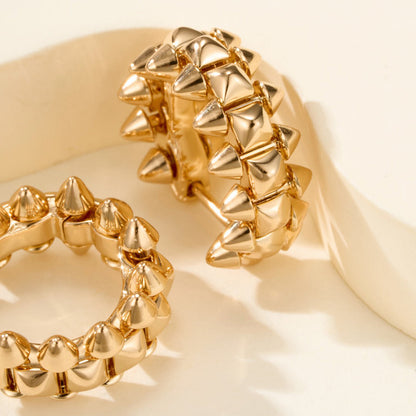 [LUXE] CLASH MINI HOOP EARRINGS