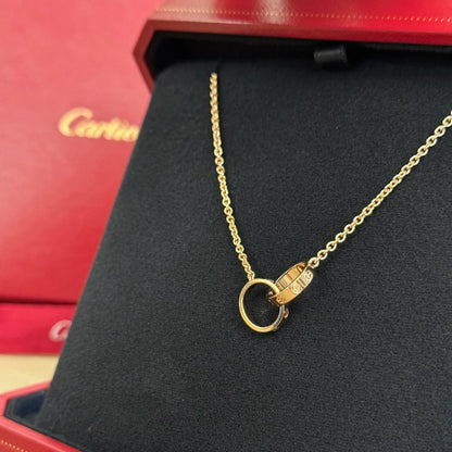 [LUXE] LOVE DOUBLE RING NECKLACE