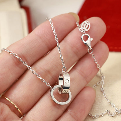[LUXE] LOVE DOUBLE RING NECKLACE