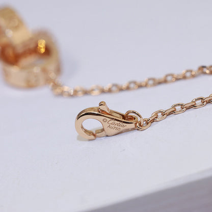 [LUXE] LOVE DOUBLE RING NECKLACE
